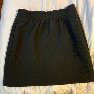 COS black textured skirt